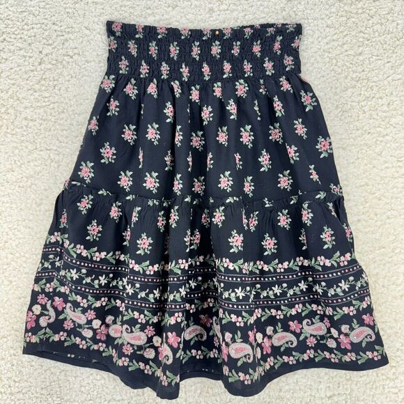 Hollister Dresses & Skirts - Hollister Ultra High Rise XS Floral Print Mini Skirt Bohemian Hippie Feminine